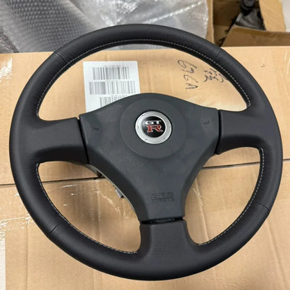 Custom Style Soft Suede Hand Stitched Non-slip Car Steering Wheel Cover for Nissan 200SX S15 Skyline GT-R R34 Car Accessory