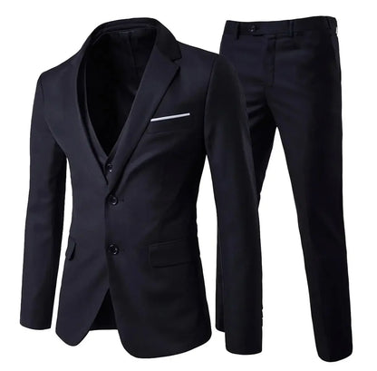 Elegant Men Suits For Wedding 3 Pieces 2 Set Jackets Vest Pants  Blazers Outfit Business Classic Full 2024 Formal Costume