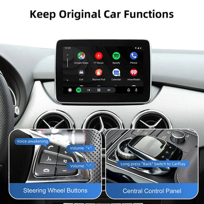 Wireless CarPlay Android Auto Decoder Box CarPlay Interface For Mercedes Benz GLE GLS CLS NTG 5.0 5.1 COMAND System 2014-2017