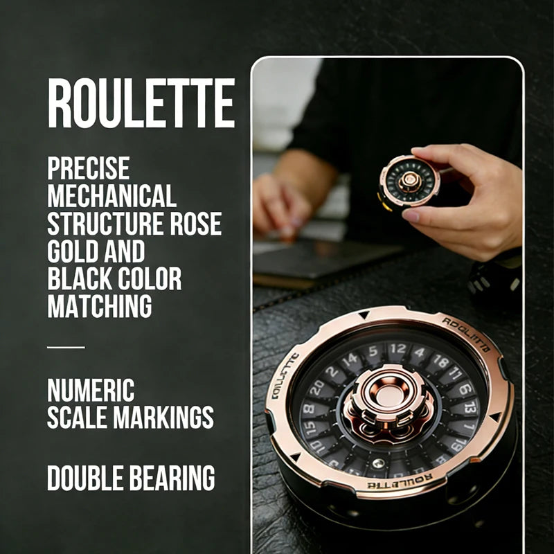 D20 Lucky Roulette Wheel Fidget Spinner Anti Stress Toy EDC Hand Toy Desk Gadget DND Table Game Decompression Spinning Dice Gift
