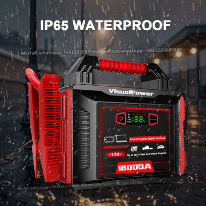 Start All Semi Trucks PD65W 18000 Heavy Duty Jump Starter Battery Starter Booster /bus Caravan Heavy Duty Jump Pack