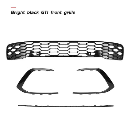 Front Bumper Grill 2021-2023 Accessories for Vw Golf 8 Mk8 R-Line GTI Sports Version Front Air Inlet Grille Fog Lamp Trim Kits