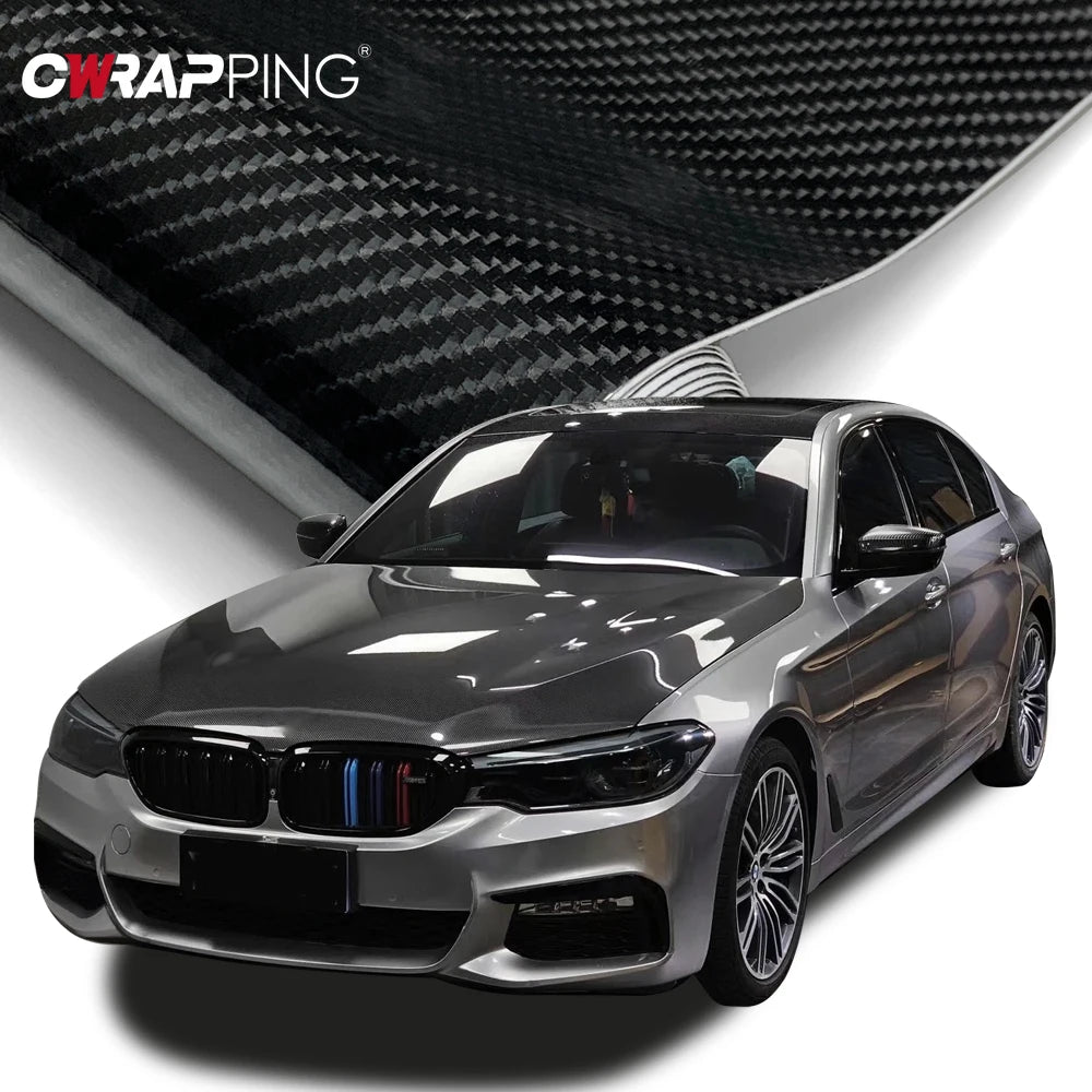 150cmx200cm Carbon Fiber Vinyl Film Car Hood Wrapping Sheet Roll Film Automobiles DIY for Car Hood Roof Stickers Accessories
