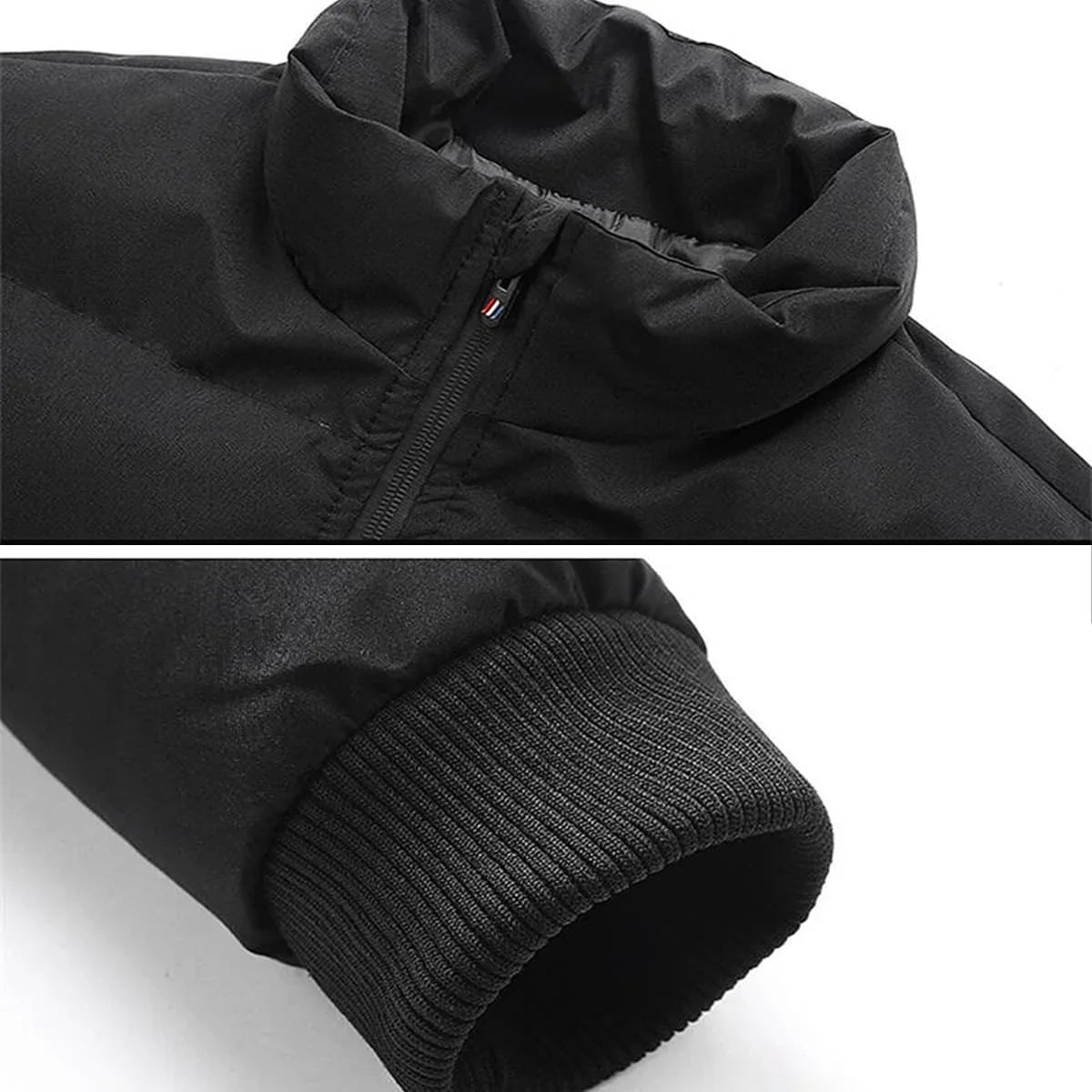 Men's Winter Puffer Jacket Thick Warm Casual down Coat High Quality Lightweight Polyfill Bomber Style Fashionable Outdoor Parka