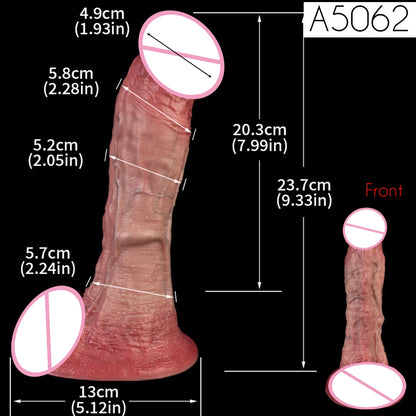 SXXY Dual Layer 10.12 Inch Soft Squirting Dildo Lifelike Sucker Penis Sex Toy Silicone Adult Ejaculating Butt Plug For Men Women