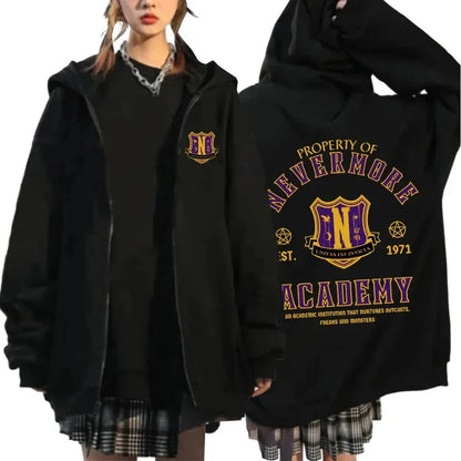 2025N Printed Hoodie Women Men Casual High Street Hip Hop Y2K Long Sleeve Fleece Sweatshirts Fall Winter Fashion Jacket Coat