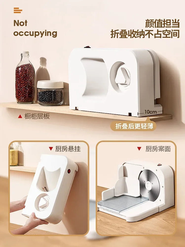 Electric meat slicer can be used commercially or at home, mutton roll machine, beef slicer, multifunctional meat slicer artifact