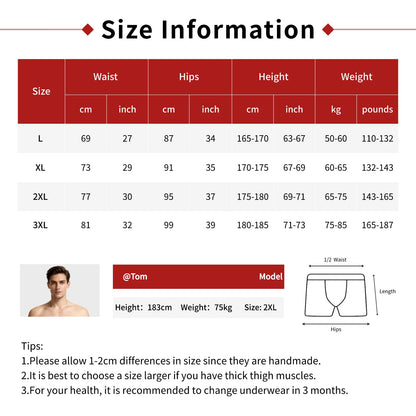 4PCS【LORIEN CREST】New Men's Underwear Pure Cotton Soft Breathable Fashion Solid Color U Convex Comfortable boxer for male