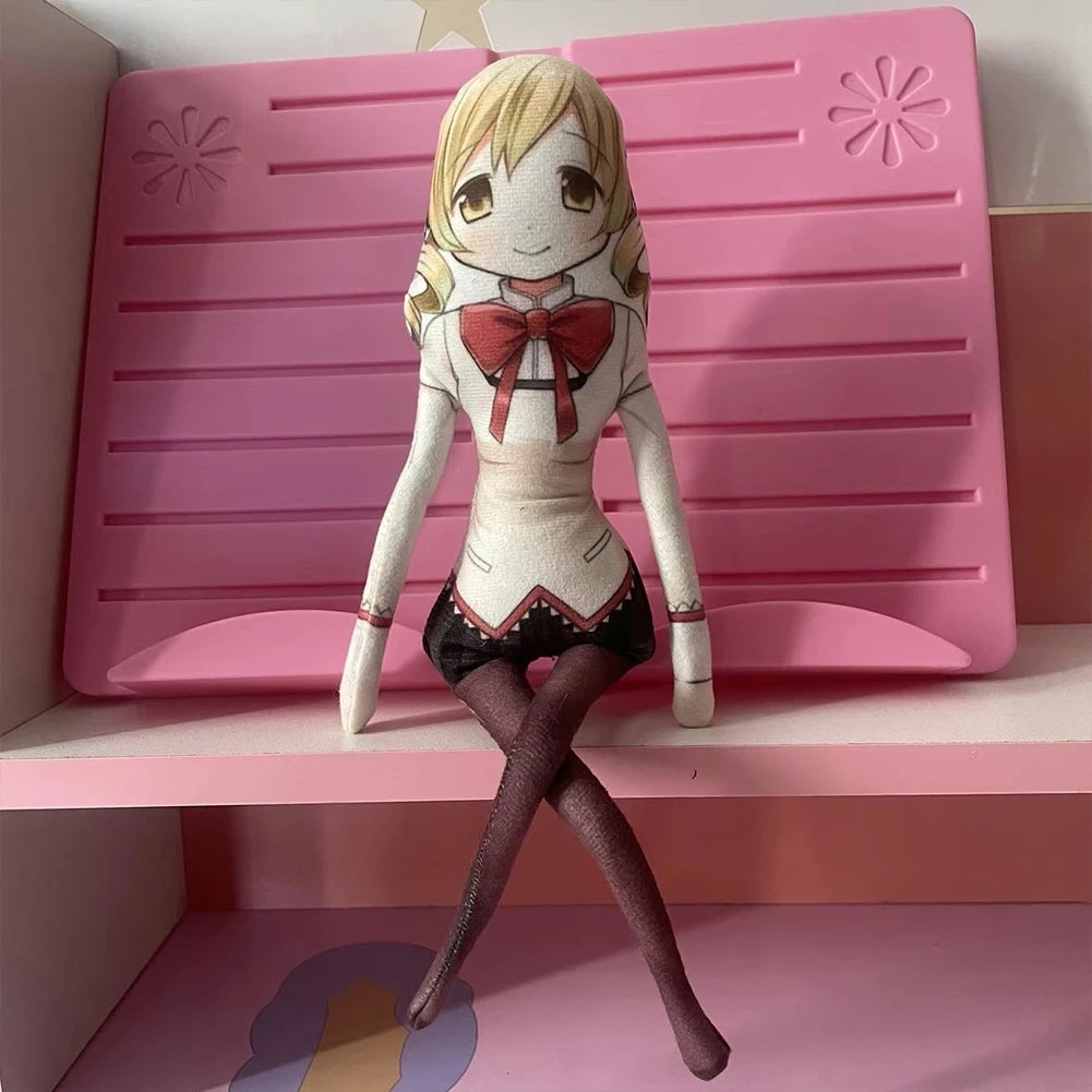Anime Kaname Madoka Plush Toys Miki Sayaka Tomoe Mami Akemi Homura Figure Magical Girl Toy Abstract Doll DIY Model Birthday Gift