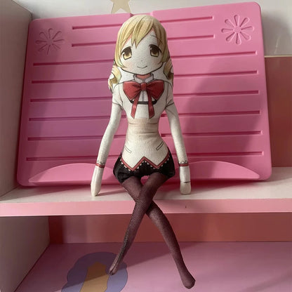 Anime Kaname Madoka Plush Toys Miki Sayaka Tomoe Mami Akemi Homura Figure Magical Girl Toy Abstract Doll DIY Model Birthday Gift