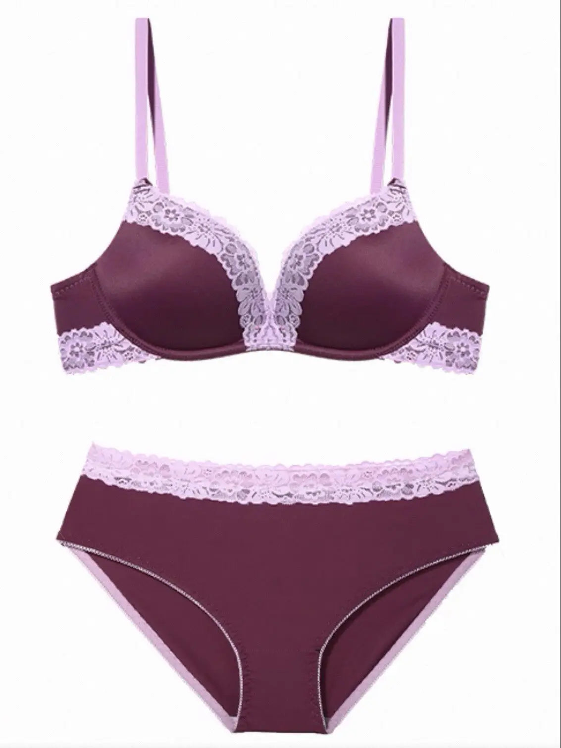 Ladies Comfort Gathering Wireless Bra A To C Cups, Soft Lace Alluring Style, Natural Bust Enhancement for Petite Figures, S-XL