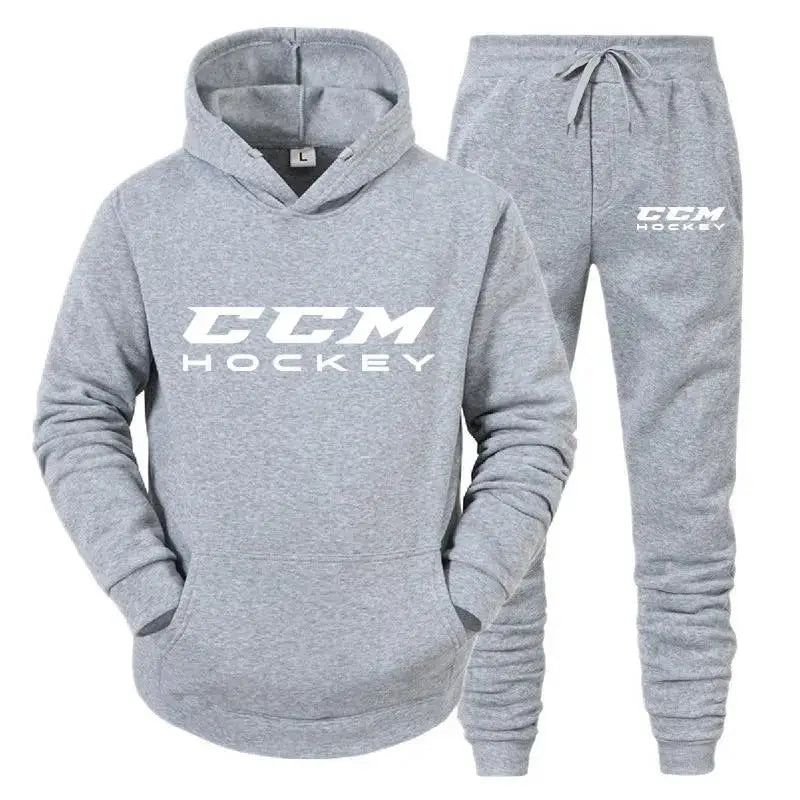 Autumn and winter men's sportswear set  high-quality casual sportswear  hooded sweatshirt