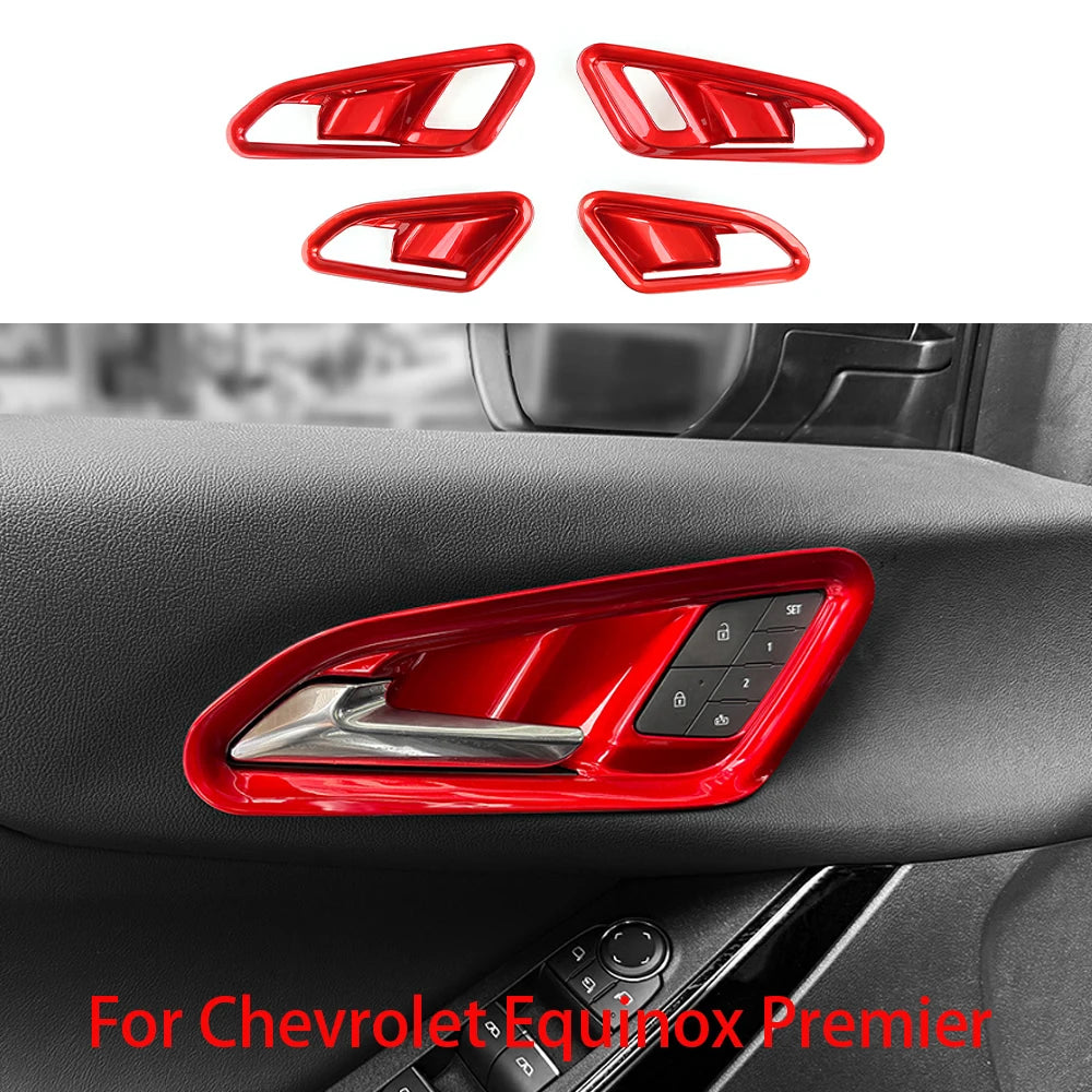 For Chevrolet Equinox Premier 2025 2026 Inner Door Handle Bowl Frame Cover Trim Automotive Interior Accessories LHD