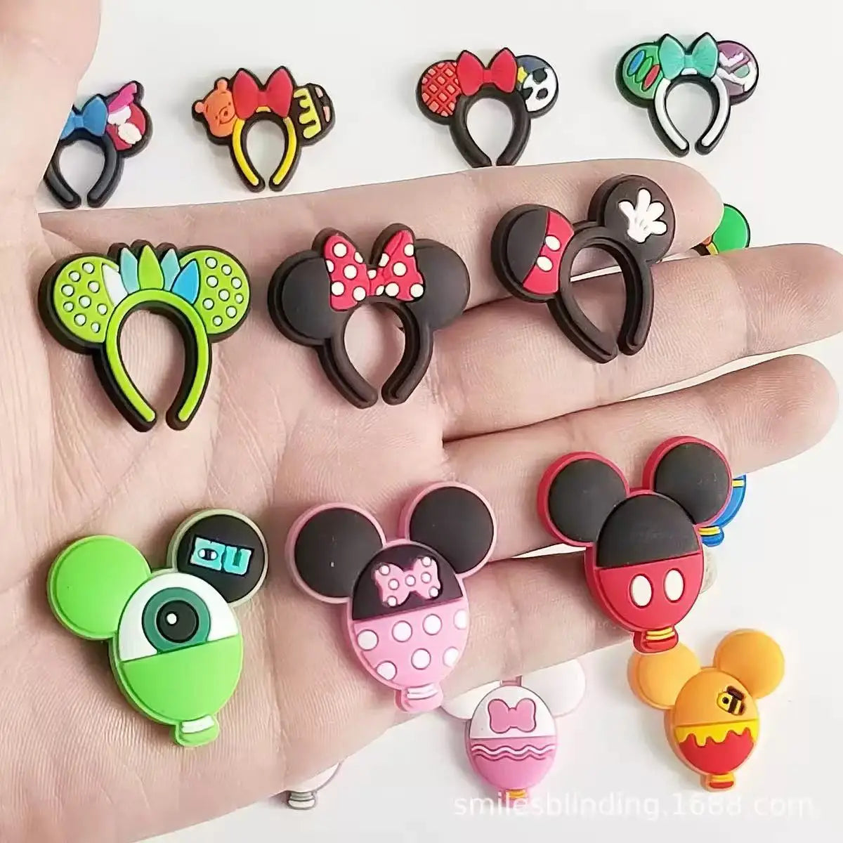 8-100pcs Girl's Hairband Balloon Cookie Shoe Charms for Sandals, Shoe Decoration Accessories Shoe Pins Great Gift for Men Women