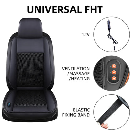 3 In1 Car Seat Cover With 10 Hidden Fan Cooling Heating Massage Or Only Ventilation Seat Cover Cushion Choice Interior Accessory