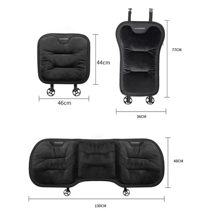 Car Seat Cushion For Ford Ranger T9 T7 T1 Raptor Warm Flannel Thick Plush Universal Rear Seat Backrest Protector Cover
