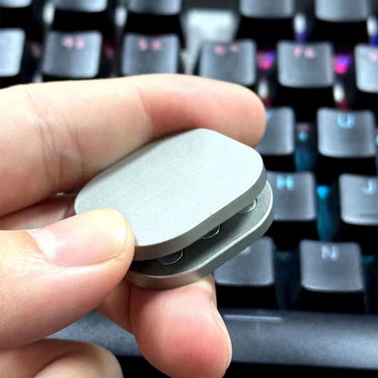 Magnetic Haptic Clicker Seesaw Metal Push Card Fidget Slider Stress Relief Decompression Toy Juguetes Antiestrés Para Adulltos