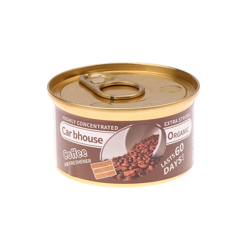 Creative Car Aromatherapy Wooden Blocks Canned Deodorizing Fiber Air Freshener Coffee Fruits Flavor Interior Deodorant Supplies