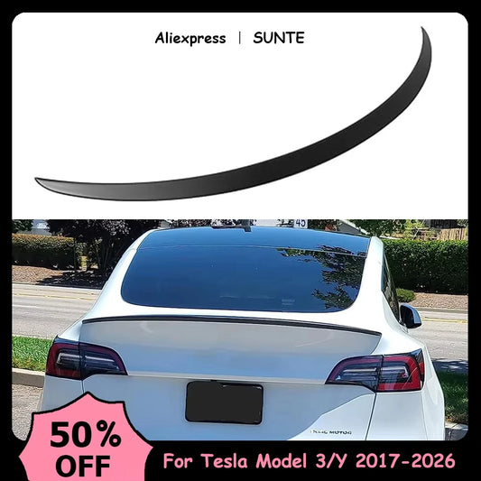 For Tesla Model Y 2020-2024 ABS Carbon Fiber Wings Original High-performance Spoiler Model 3 2025-2026 Highland Accessories