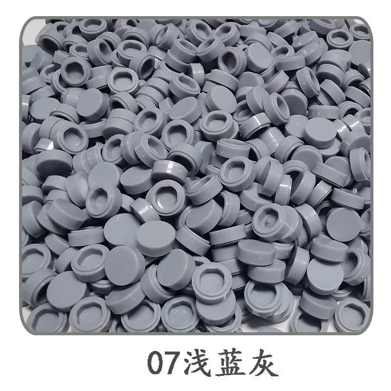 900pcs 52 Colors City Building Blocks Flat Tile 1x1 Round Bricks DIY Enlighten Blocks Parts 98138 Blocks for Children Boys Girls