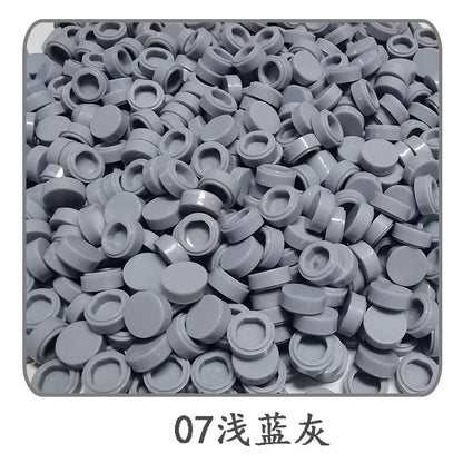 900pcs 52 Colors City Building Blocks Flat Tile 1x1 Round Bricks DIY Enlighten Blocks Parts 98138 Blocks for Children Boys Girls
