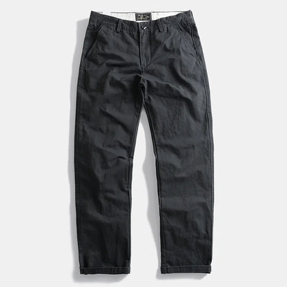 Heavyweight Thick Japanese Retro Pure Cotton Work Trousers Autumn Winter Men's Loose Casual Outdoor Straight Leg Pants Large ...