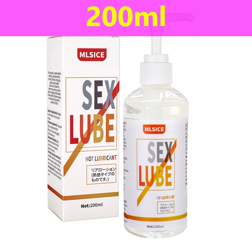 Sex Lube Anal Lubricant Water-based Semen Hot Ice Lubricants Women Lubrication Session Vagina Adult Gay Intimate Gel Toy SexShop