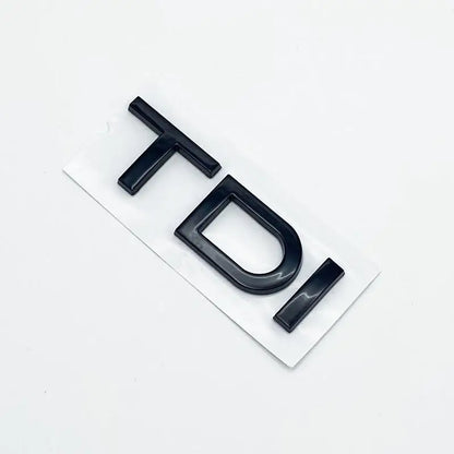 3D Chrome Glossy Black ABS TDI TFSI Car Rear Emblem Sticker for Audi A1 A3 A4 A5 A6 A6L A7 A8 S3 S6 Q3 Q5 Q7 TT S RS