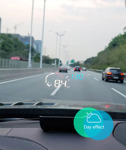 Car M10 Hud Display OBD2 HUD Head Up Display Km/H Speedometer Windshield Projection Overspeed Warning Digital On Board Computer