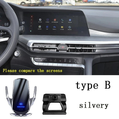 Car Phone Mount Holder For Changan CS35 plus 2019-2023 Wireless Charging Interior Special Mount Navigation Bracket  Accessories