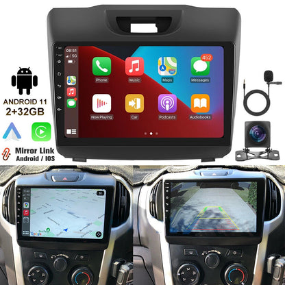 Android Car Navigation 9-inch with CarPlay Android Auto 2+32G for Holden Colorado RG 2012-2016 Chevrolet Isuzu-S10 2015-2017