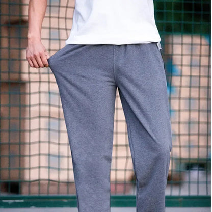 Spring Autumn Tall Men Pants Joggers Streetwear Casual Sweat Track Jogging Black Blue Grey Trousers Harem Male Fleece Sweatpants