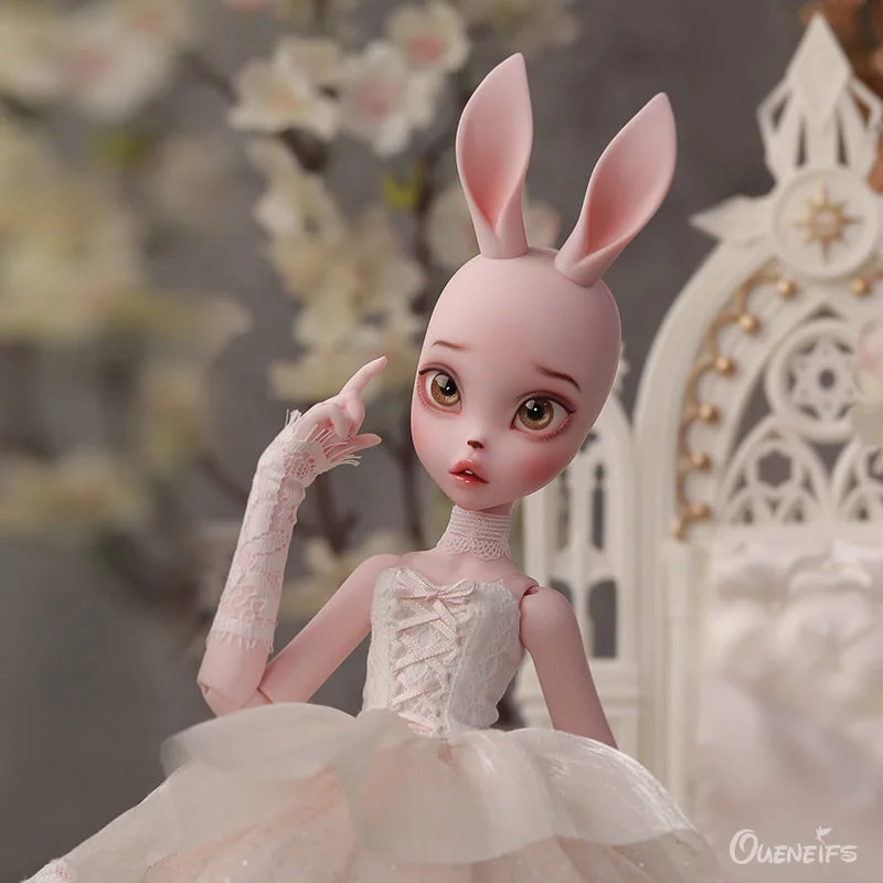 1/4 BJD Doll Kacey Upright And Floppy Ears  Cute Bunny Toys Pure Handicraft Art Ball Jointed Doll