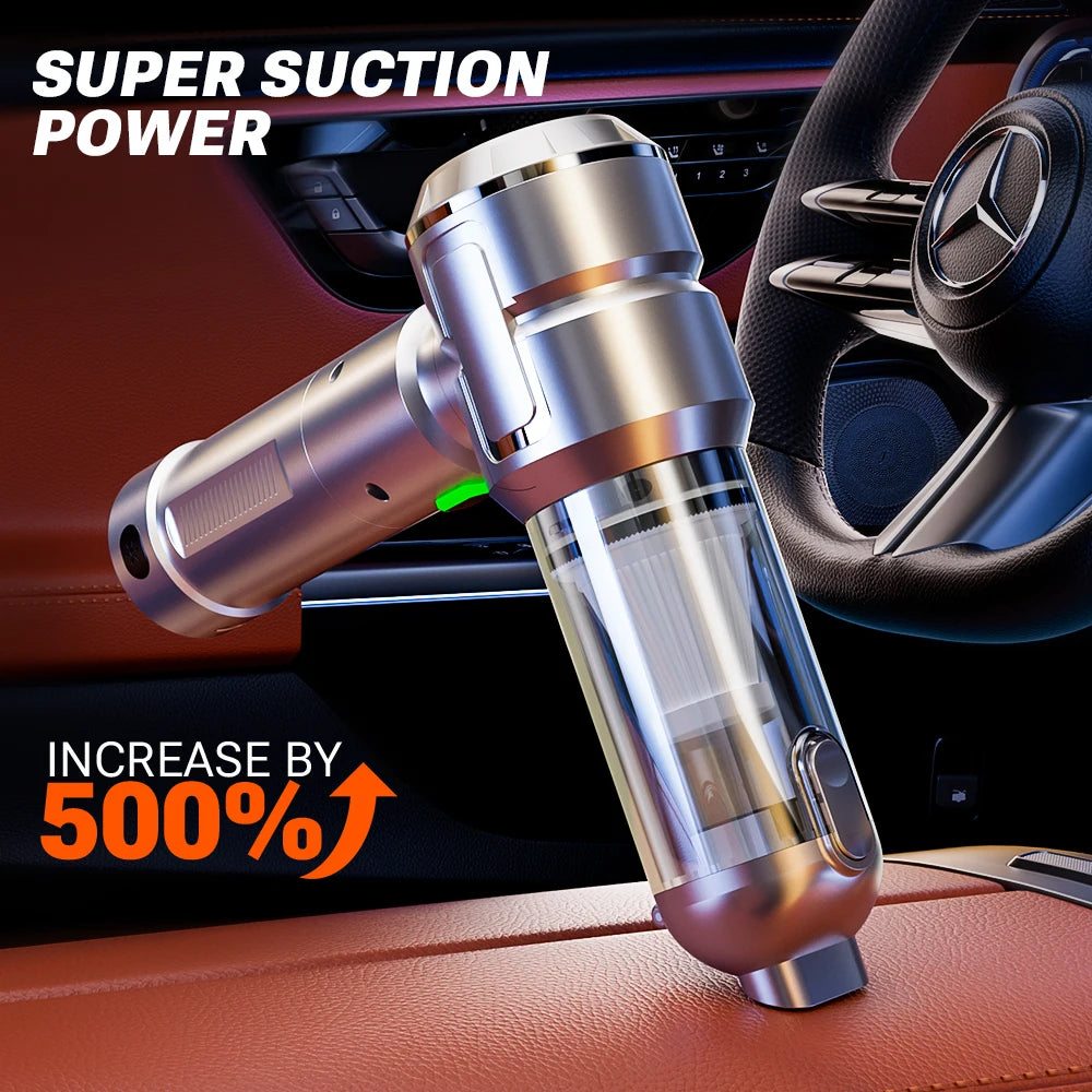 SZUK 2026 Mini Portable Vacuum Cleaner Handheld Wireless Car Vacuum Cleaner Powerful Blower Mini Cleaning Machine with LED Light
