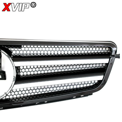 XVIP Glossy Black A - Style Racing Grille Chrome Bumper Grill For Mercedes Benz C-Class W204 08-14 C200 C230 C250 C280 C300 C350