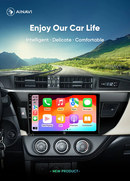 Ainavi Car Radio For Toyota Corolla 2013 2014 2015 2016 E160 E170 Wireless Carplay Android Auto Qualcomm Car Multimedia Player