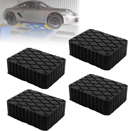 Rubber Jack Pad Car Lift Blocker Jack Pad Shock-Absorbing Support For Car Jacks Lifting Equipment Elastic Blocks Accessories