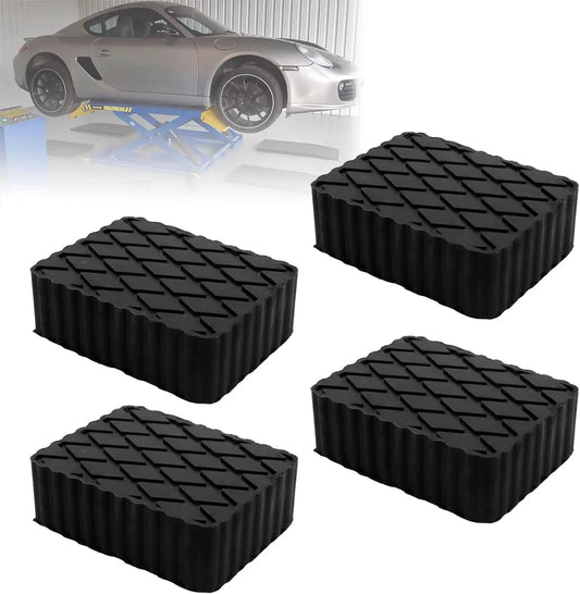 Rubber Jack Pad Car Lift Blocker Jack Pad Shock-Absorbing Support For Car Jacks Lifting Equipment Elastic Blocks Accessories