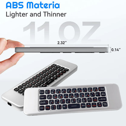 MRSVI W3 Voice Air Mouse Remote Control 2.4G English Arabic Handheld Mini Wireless Keyboard for Android TV BOX/Windows/PC