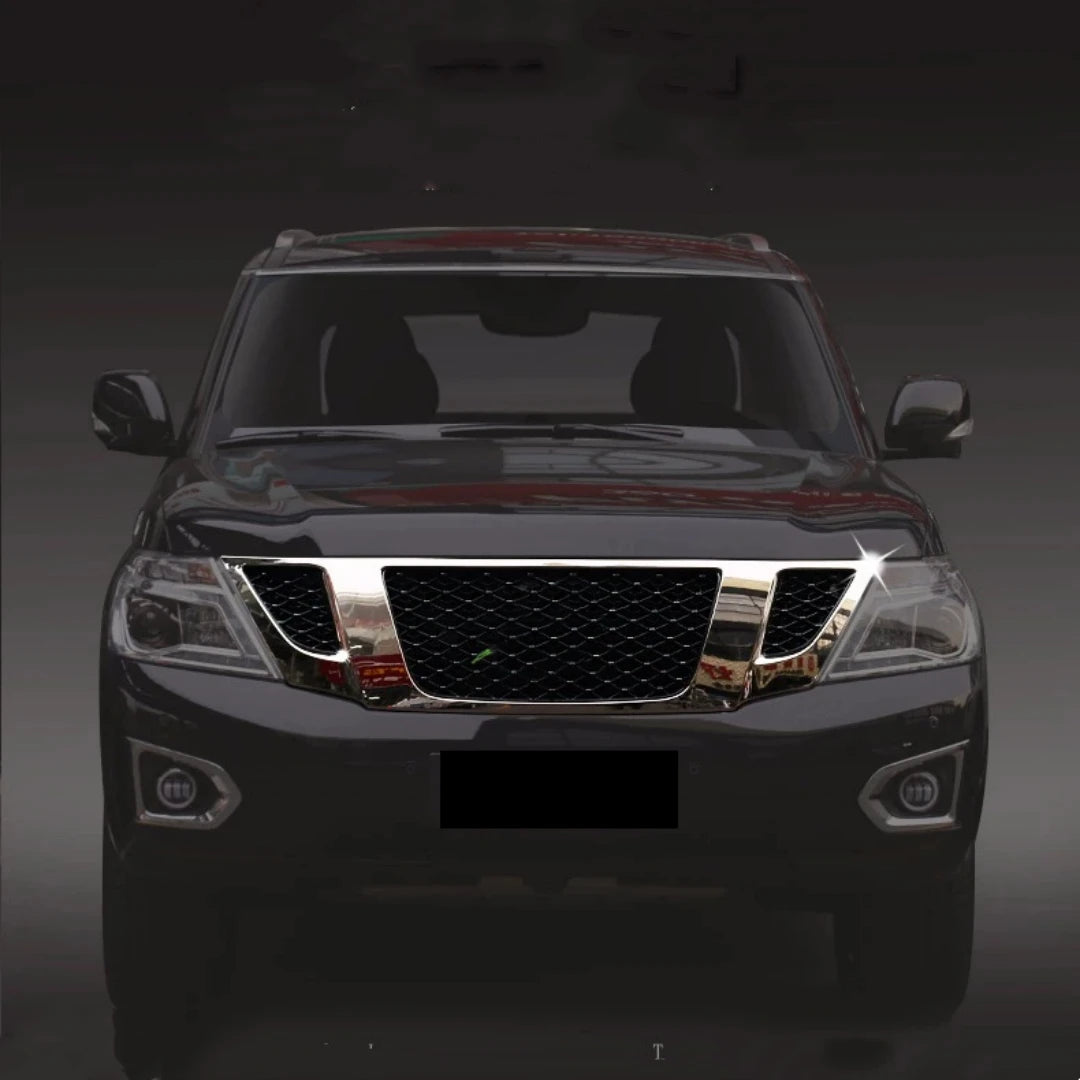 Grill Mask Grid Radiator Grille assembly For Nissan patrol Y62 modified Auto Accessories