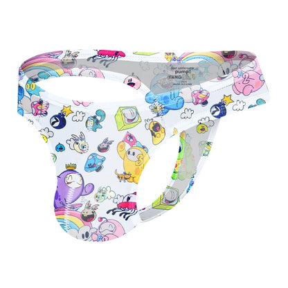 1/2/3PCS Man Thongs Underwear Hot Sale Modal Graffiti Printed Sexy Men Underpant Quick Dry Slip Panties Jockstrap Men's Thongs