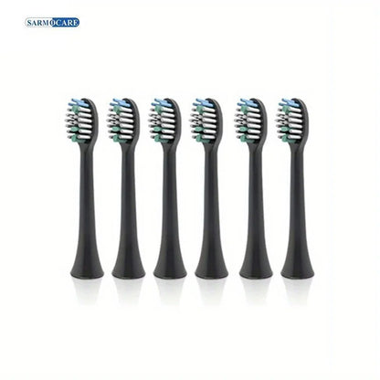 10pcs/lot Sarmocare S100 Toothbrush Heads Ultrasonic Sonic Electric Toothbrush White Black Solt Replacement Toothbrusher Heads