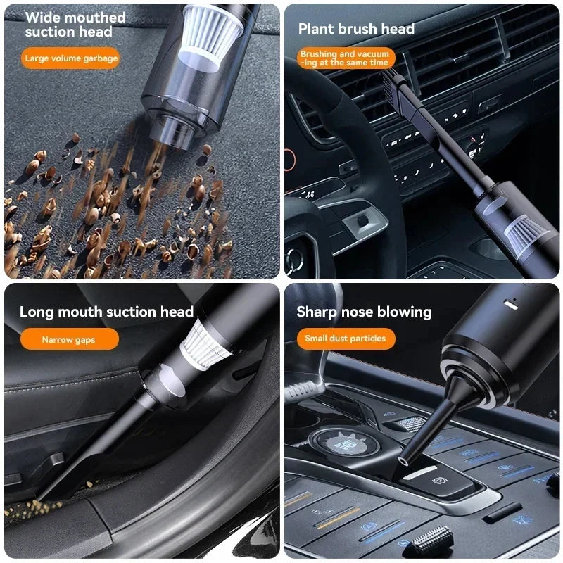 2026 New Powerful Vacuum Cleaner With No Dead Angle Smart Home Inflatable Cordless Handheld Vacuum Suction