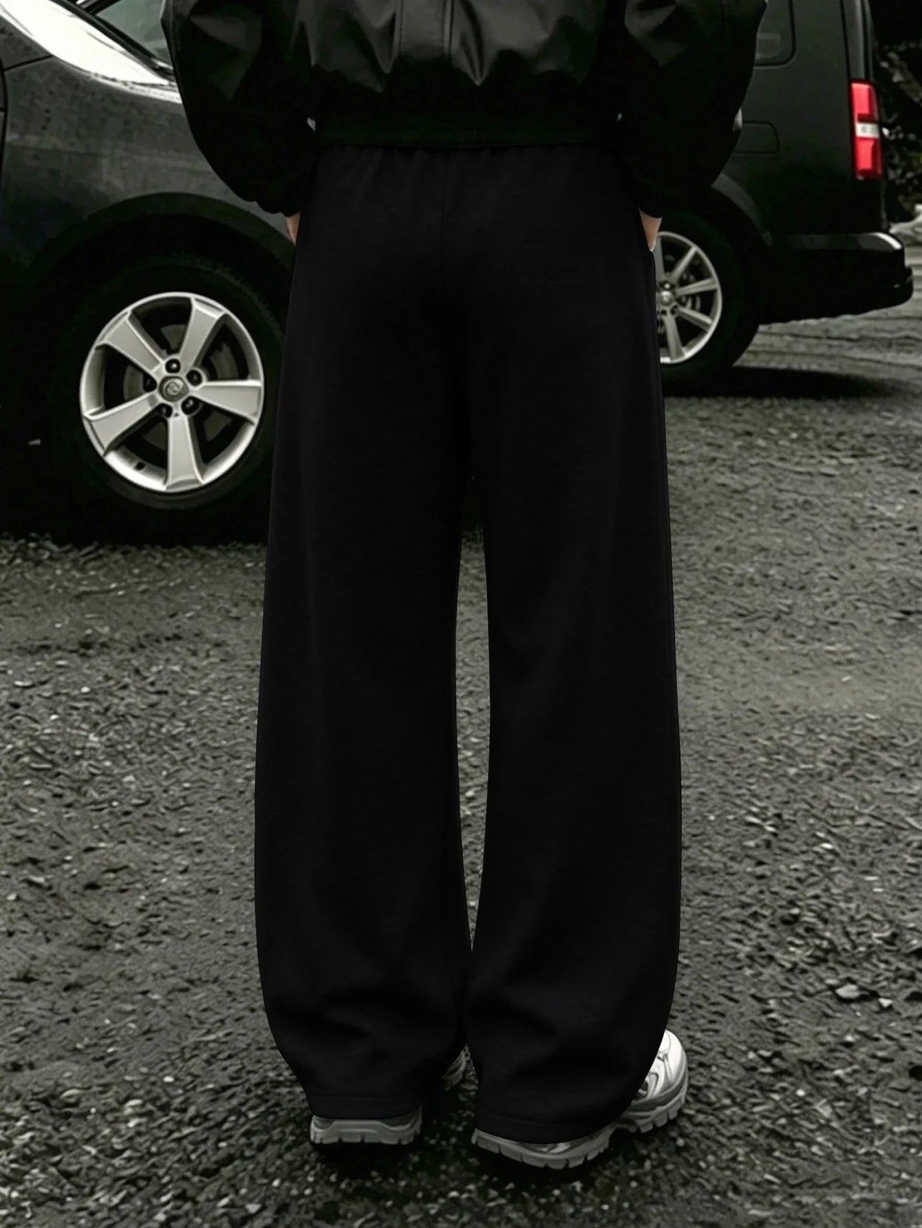 Fearless Spider Web Hand Print Gothic Wide Leg Sweatpants Men 100% Polyester Y2K Baggy Drawstring Streetwear Unisex Jogger Pants