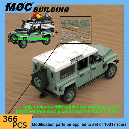 MOC Building Blocks Classic Off-Road Vehicle Model Famous High-Tech Racing Car DIY Creative Assemble Bricks Toys Boy Adult Gifts