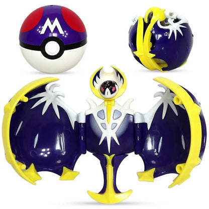Pokemon Pokeball Figure Pikachu Dragonite Lapras Psyduck Mewtwo Gyarados Solgaleo Lunala Eevee Poke Ball Toy Kids Birthday Gift