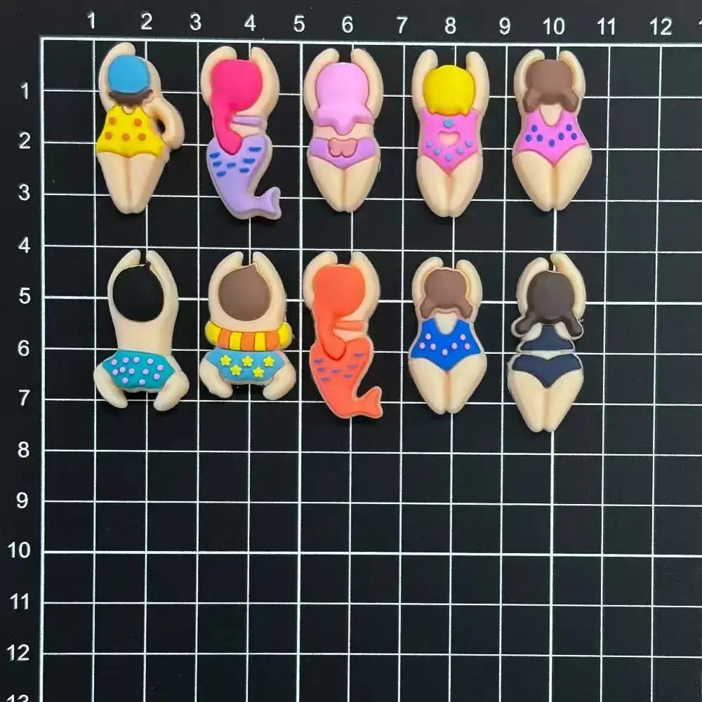 10-100pcs Swimming And Diving Series Shoe Charms For Sandals,Shoe Decoration Accessories Shoe Pins Great Gift For Men Wom