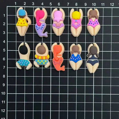 10-100pcs Swimming And Diving Series Shoe Charms For Sandals,Shoe Decoration Accessories Shoe Pins Great Gift For Men Wom
