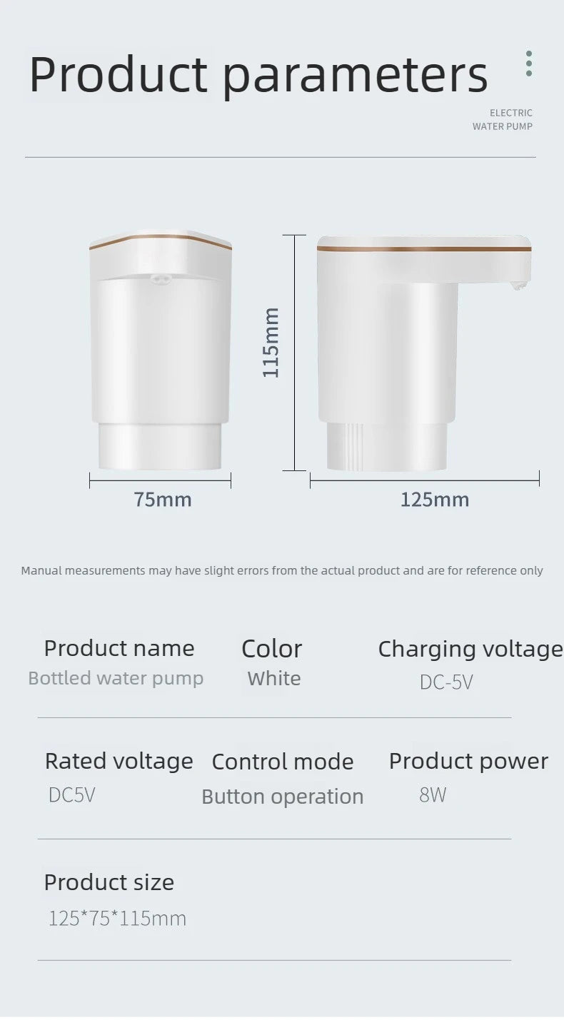 Double Pump Water Dispenser,Household Electric Water Dispenser, Self-priming Water Presser, Automatic Water Dispenser
