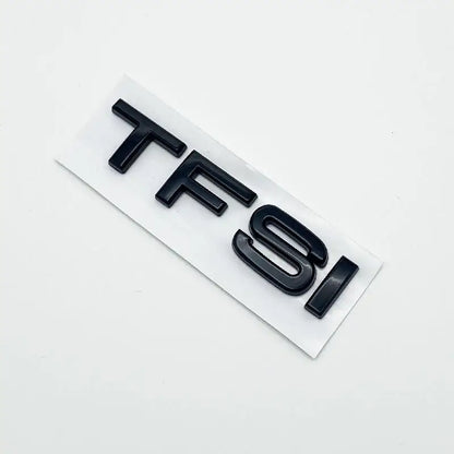 3D Chrome Glossy Black ABS TDI TFSI Car Rear Emblem Sticker for Audi A1 A3 A4 A5 A6 A6L A7 A8 S3 S6 Q3 Q5 Q7 TT S RS